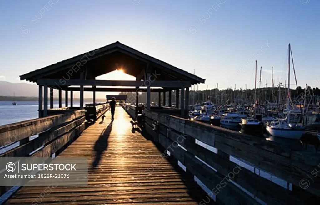 Marina Dock, Vancouver Island, British Columbia, Canada   