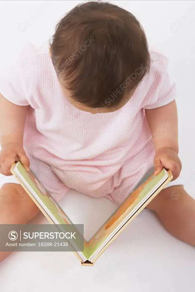 Baby Looking at Book   