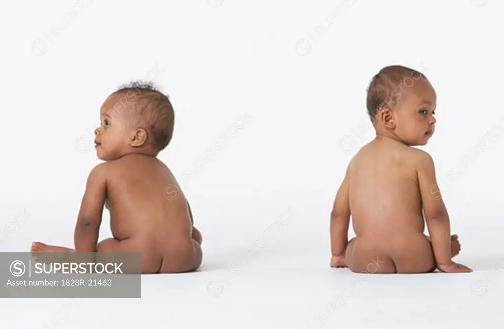 Two Naked Babies   
