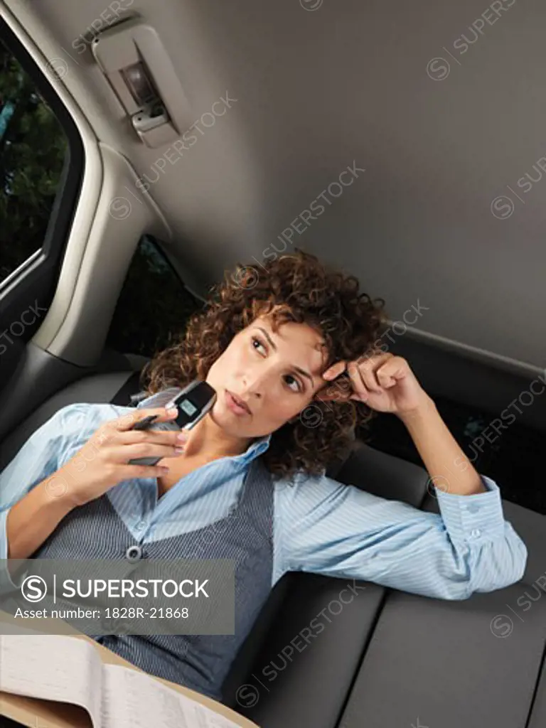 Businesswoman in Car   