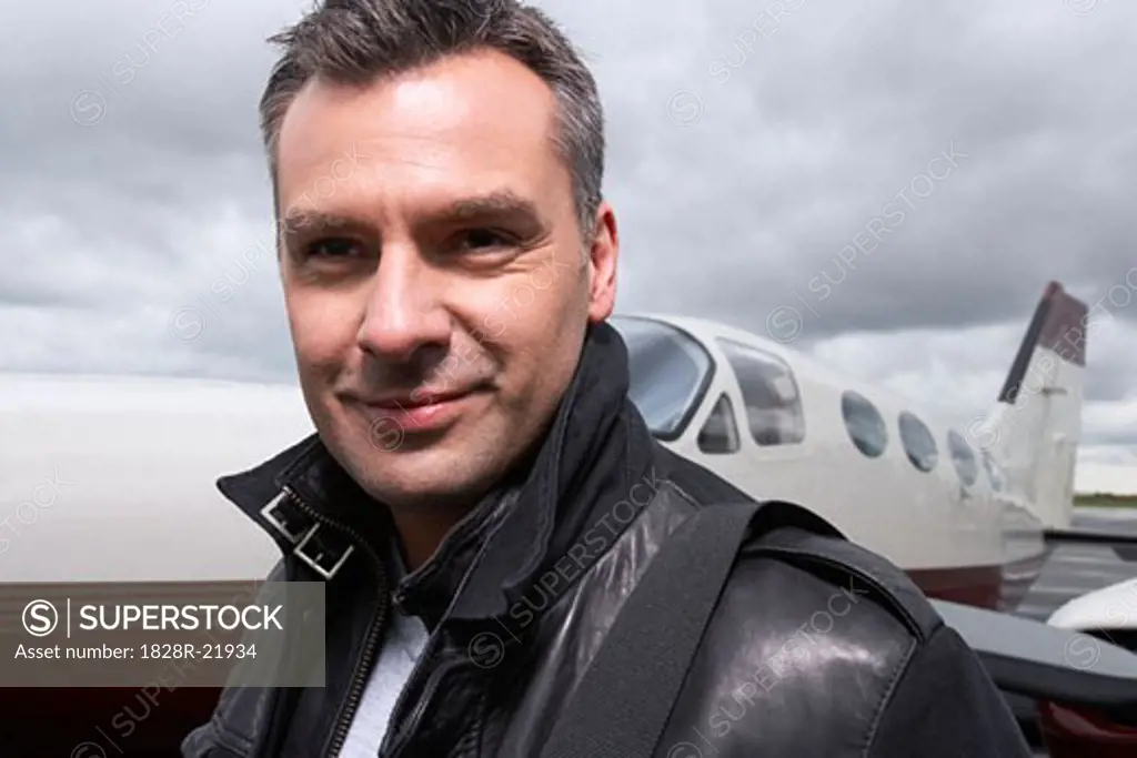 Portrait of Man at Airport   