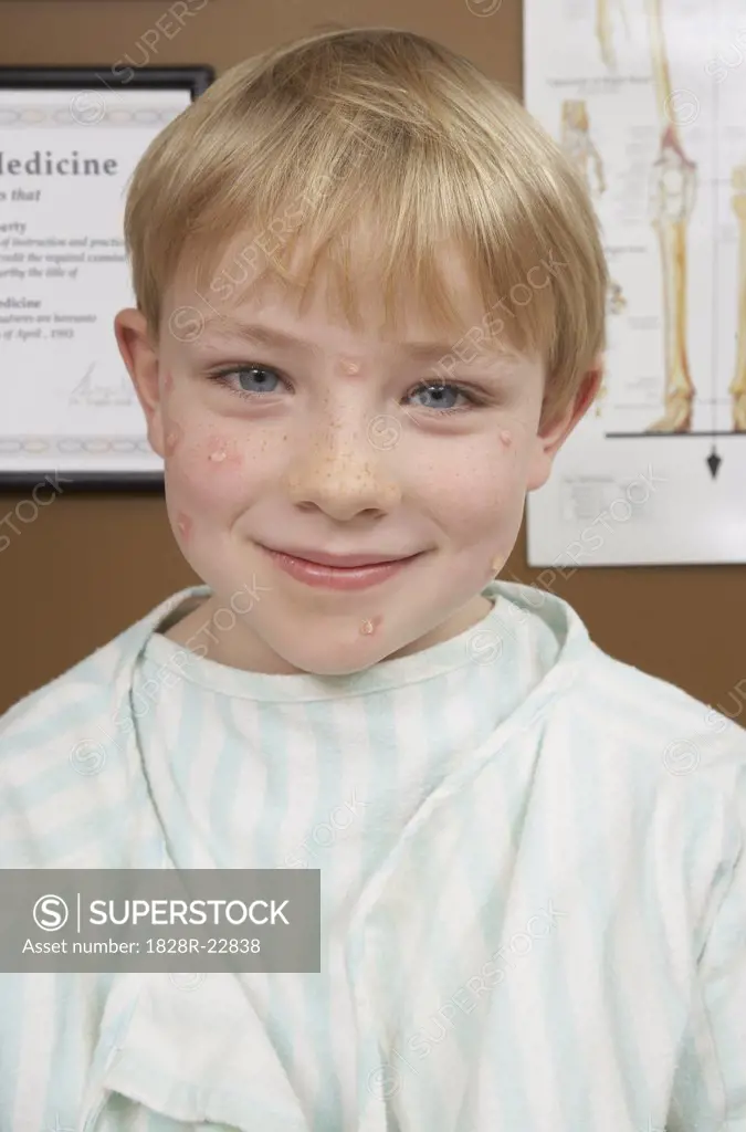 Portrait of Boy at Doctor's Office   