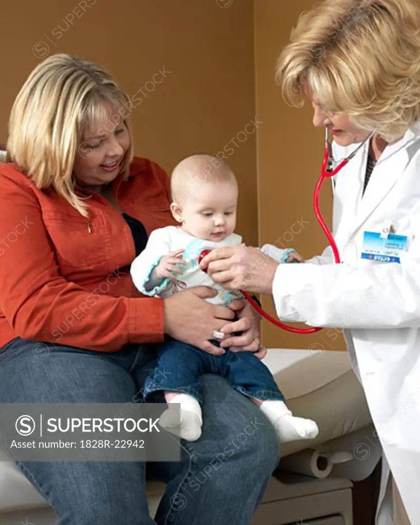 Doctor Examining Baby   