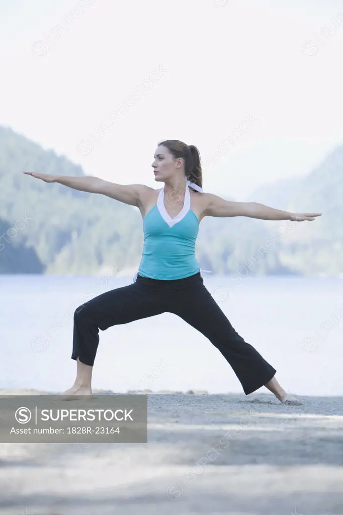 Woman Doing Yoga   