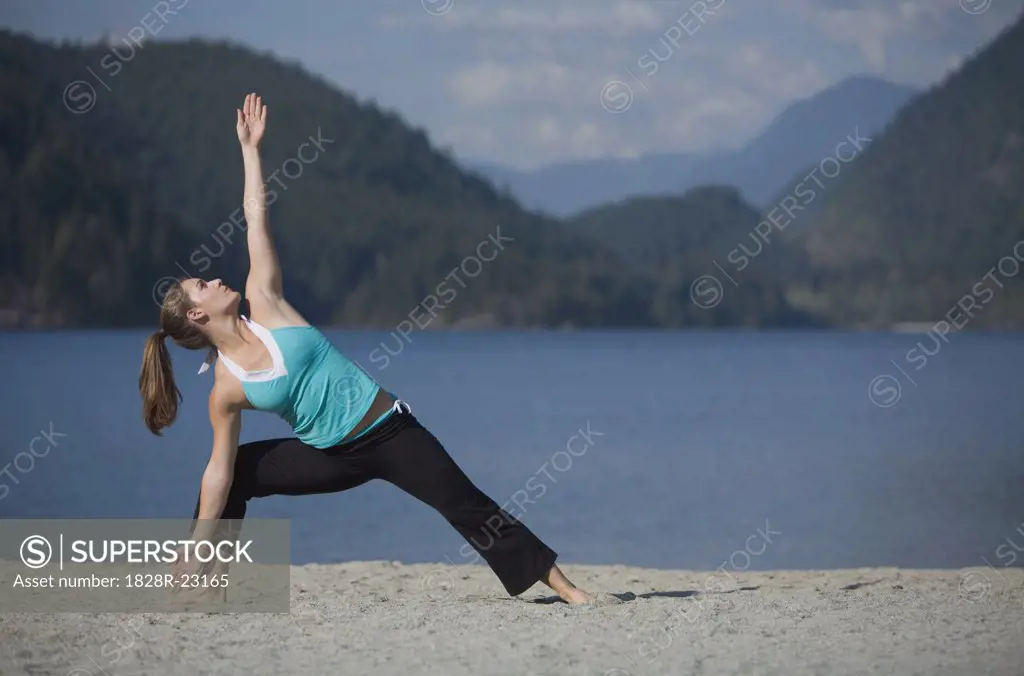 Woman Doing Yoga   