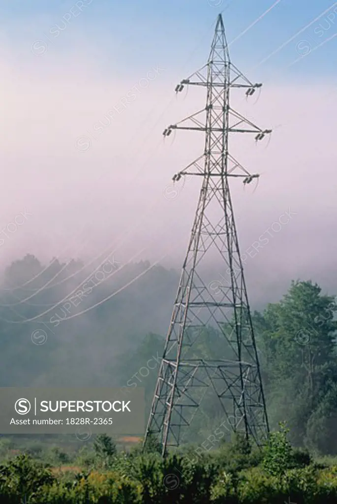 Electrical Transmission Tower North Hatley, Quebec, Canada   