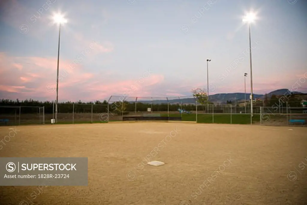 Baseball Diamond, Kelowna, British Columbia, Canada   