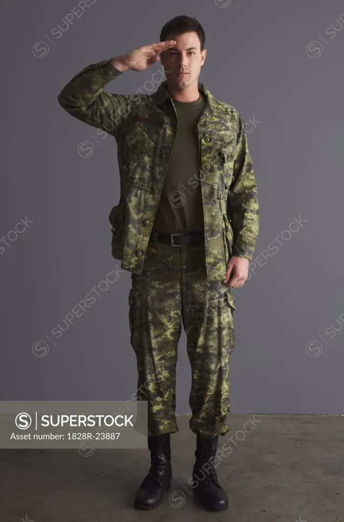 Soldier Saluting   