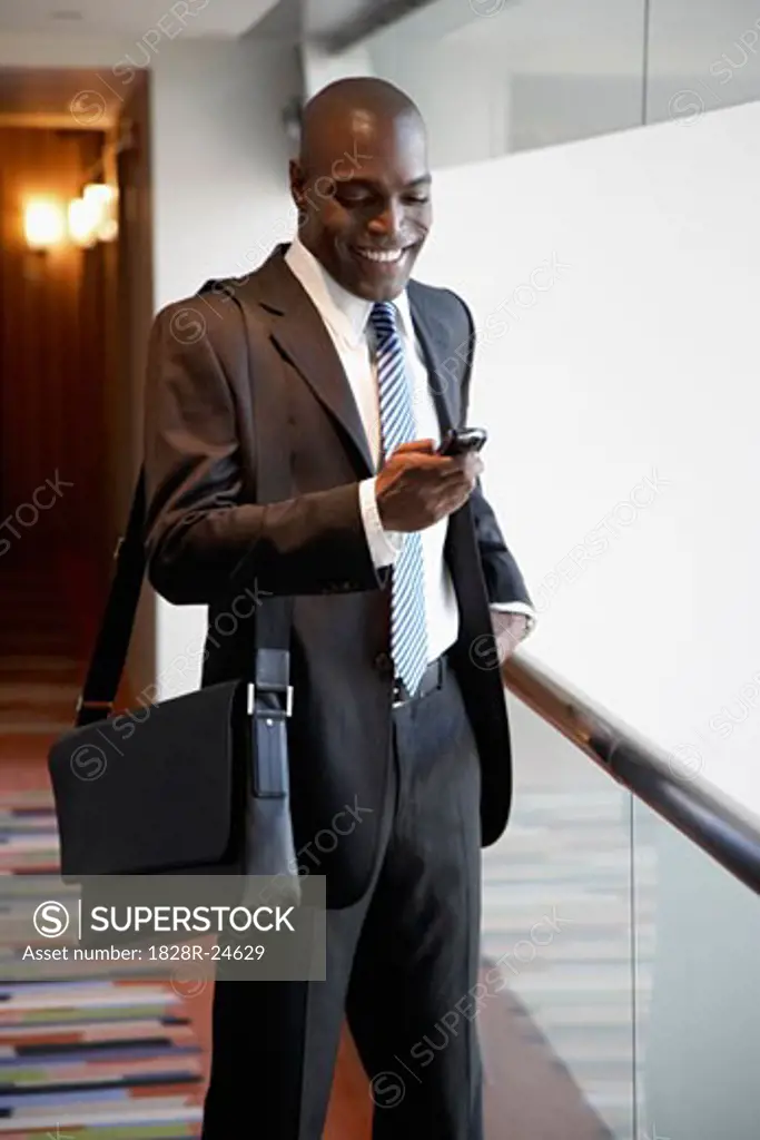 Businessman with Cellular Phone   