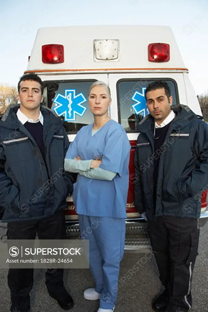 Portrait of Paramedics and Doctor   