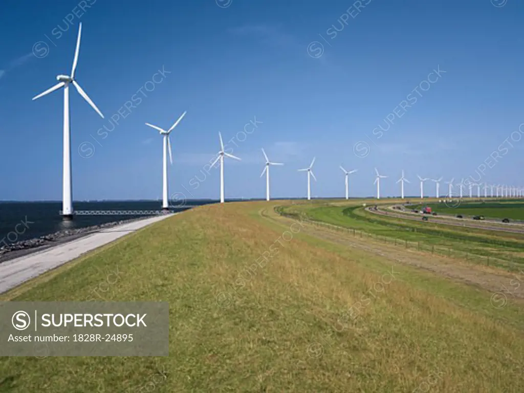 Wind Farm, Flevoland, Netherlands   