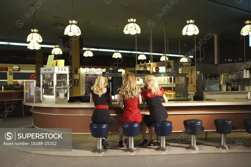 Women in Retro Diner
