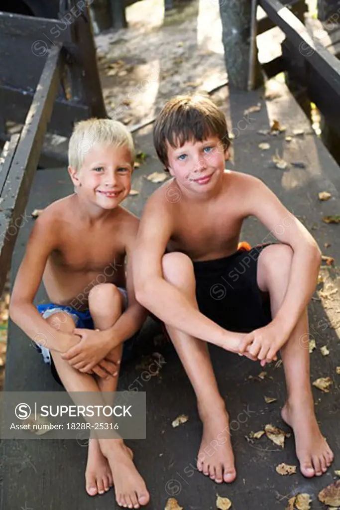 Portrait of Two Boys   