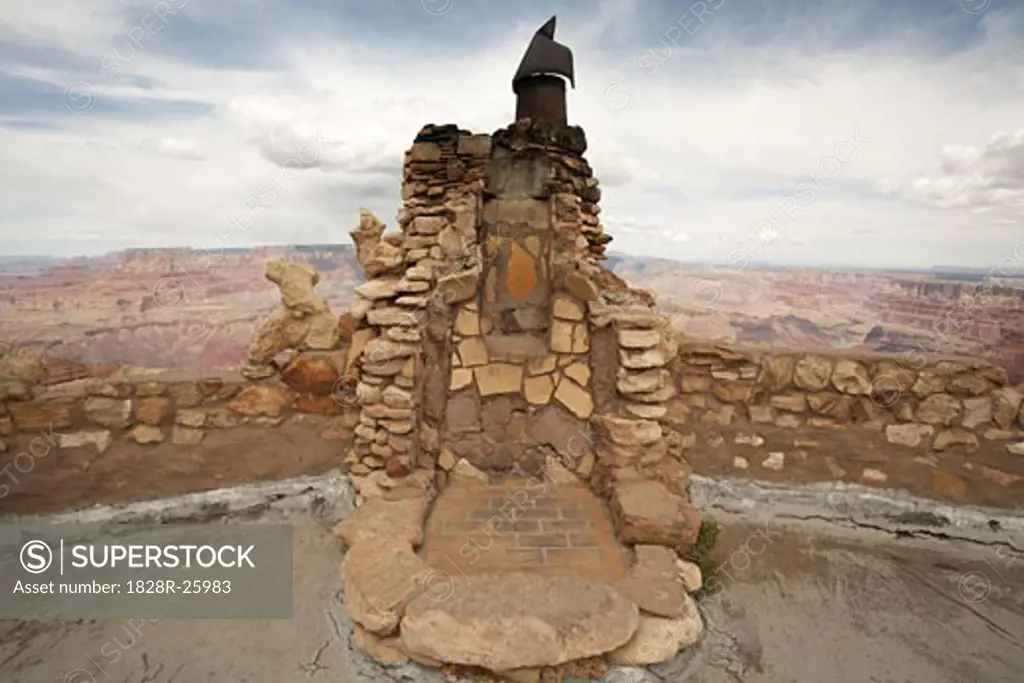 Desert View Watchtower, South Rim, Grand Canyon, Arizona, USA   