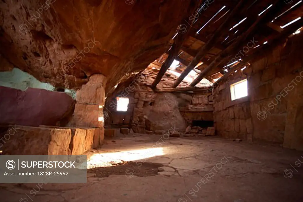 Interior of Hut, House Rock Valley, Arizona, USA   