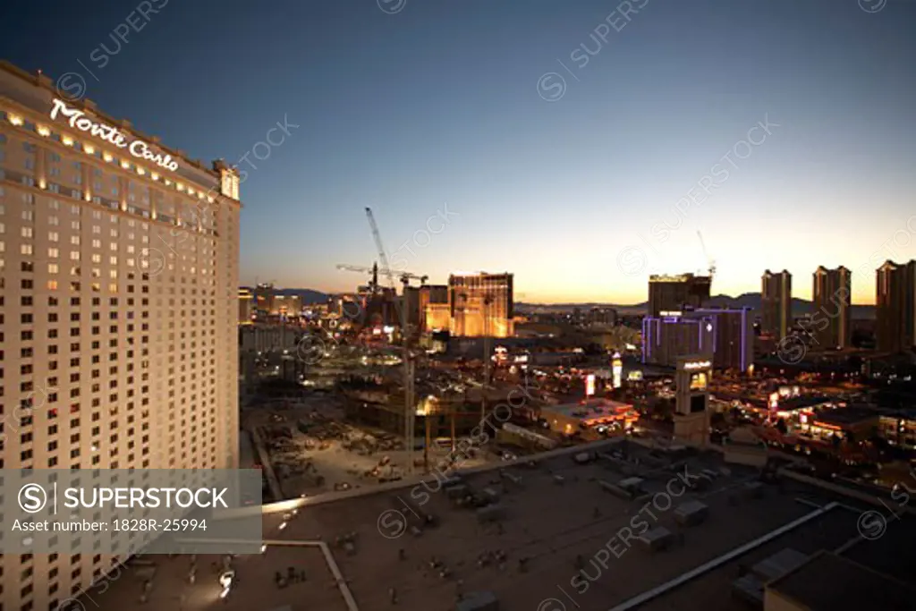 Las Vegas at Sunset, Nevada, USA   