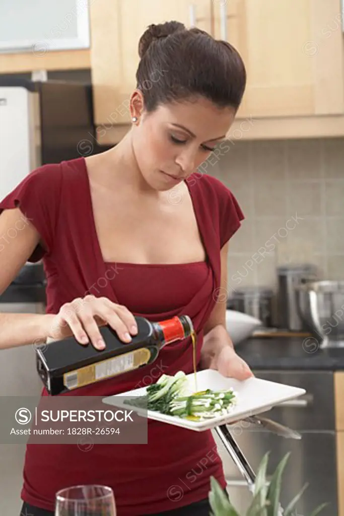 Woman Cooking   