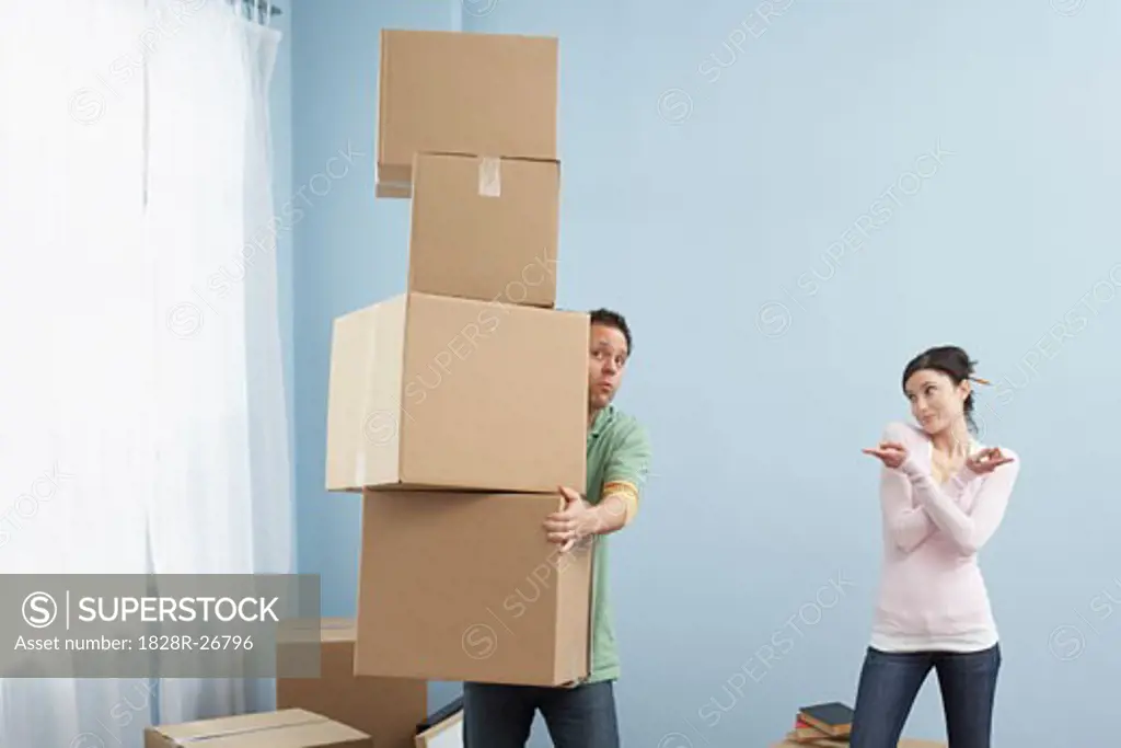 Couple Moving into New Home   