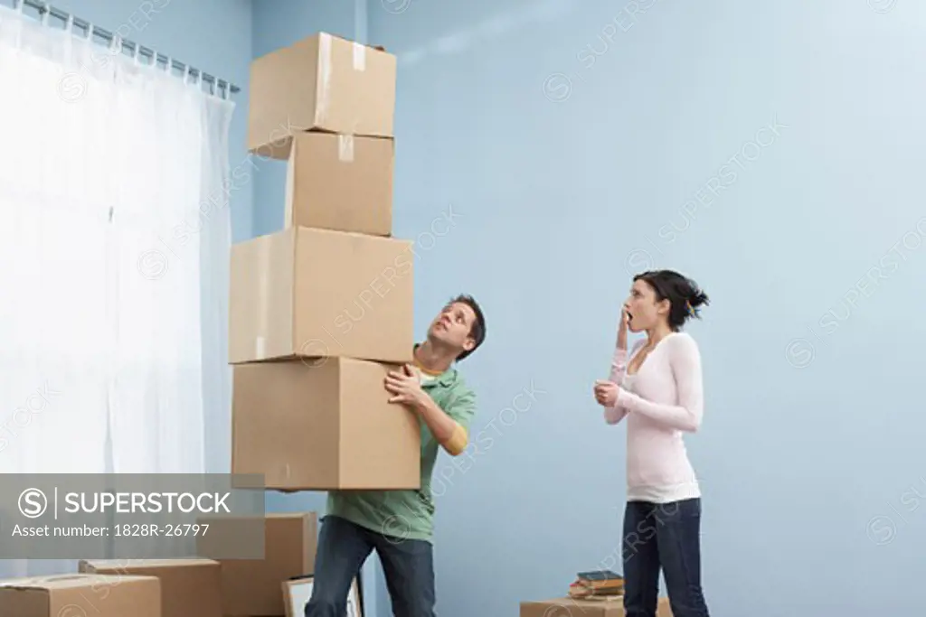 Couple Moving into New Home   