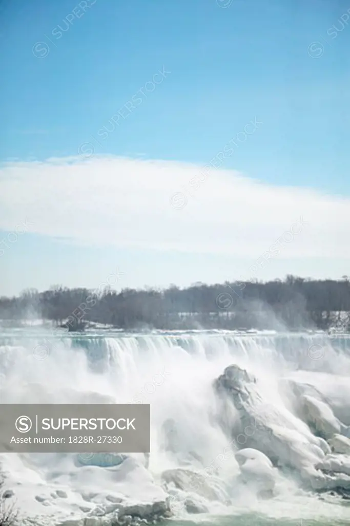 Niagara Falls in Winter, New York State, USA   