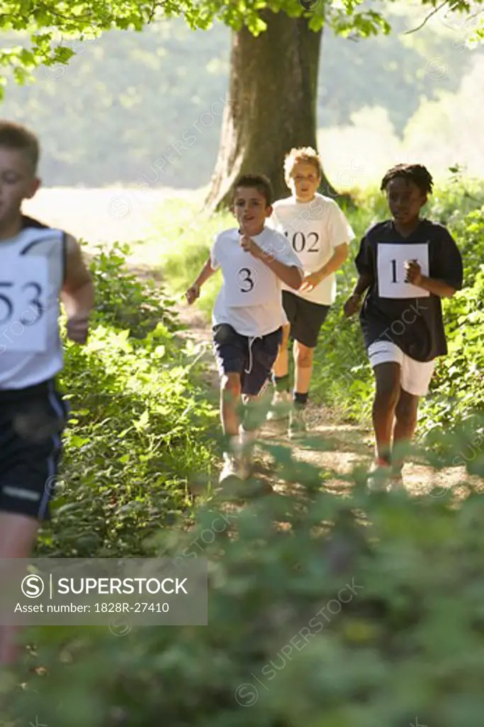Children Running in Race   