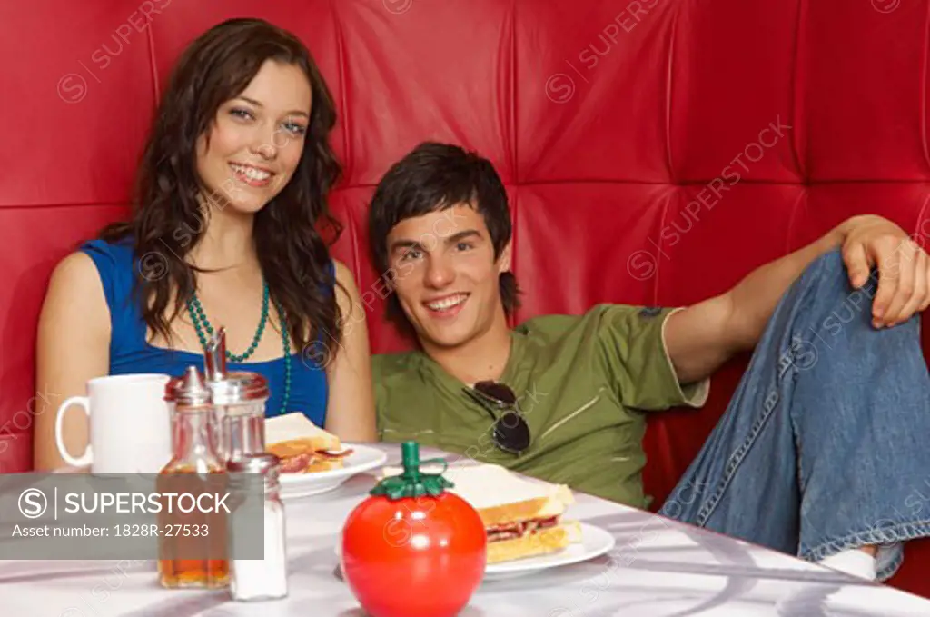 Couple in Restaurant   