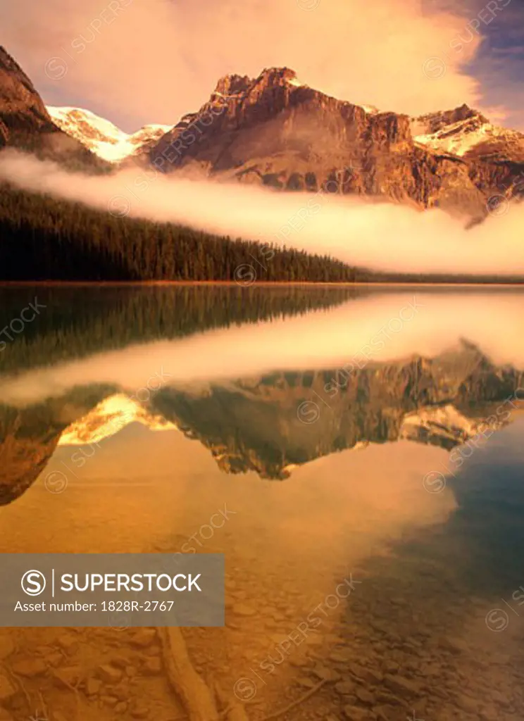 Emerald Lake at Sunrise British Columbia, Canada   