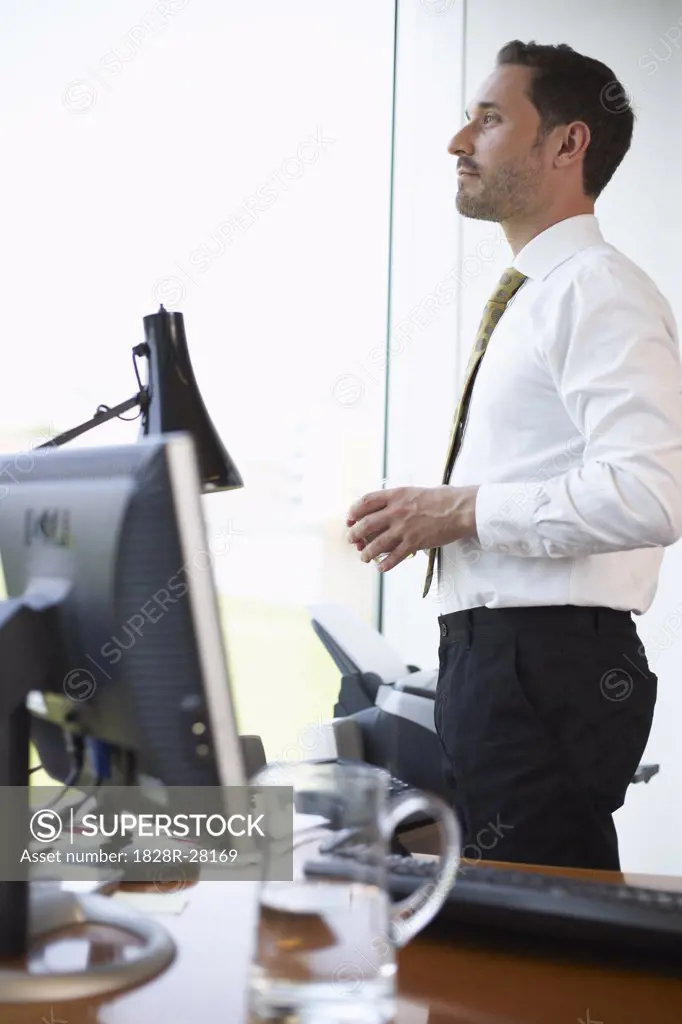 Businessman in Office   