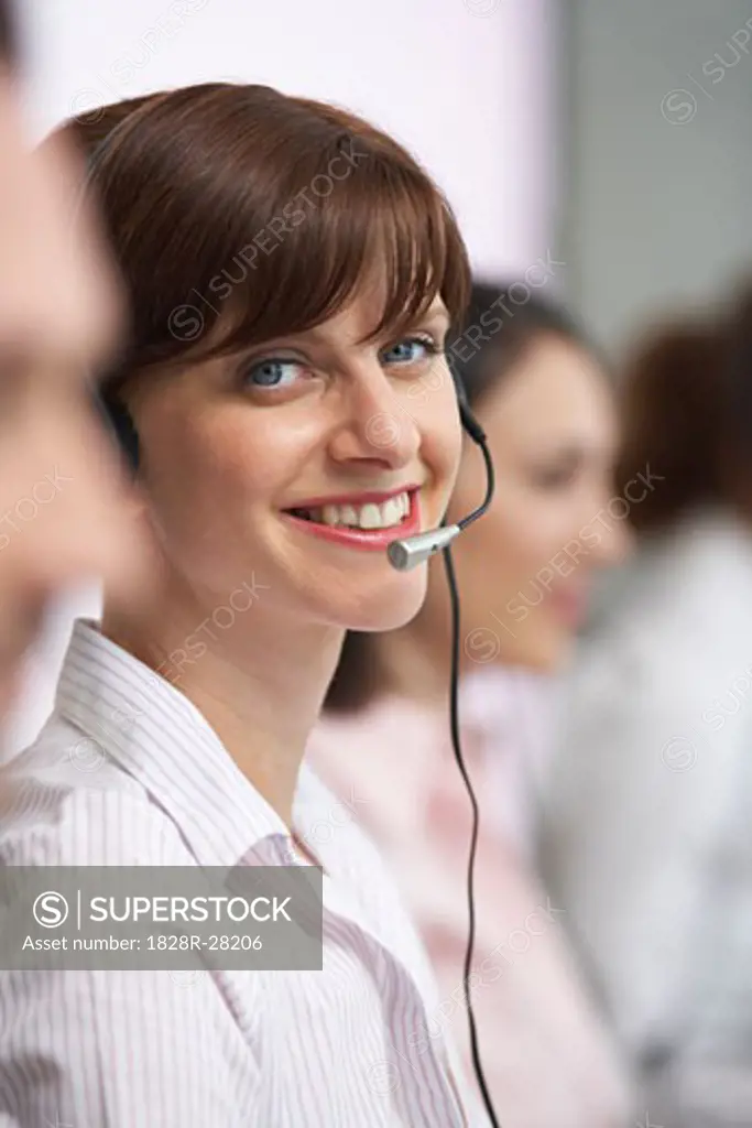 Businesswoman with Headset   