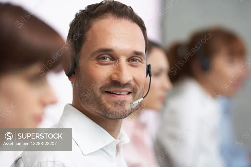 Businessman with Headset   