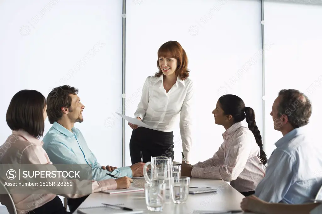 Business People at Boardroom Table   