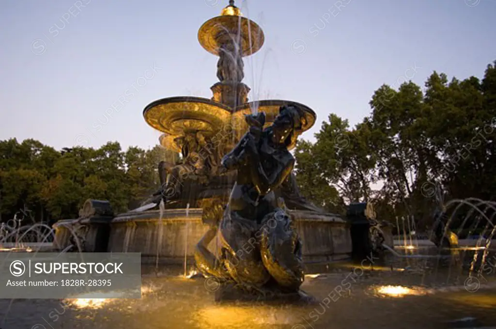 Water Fountain, Parque General San Martin, Mendoza, Argentina   