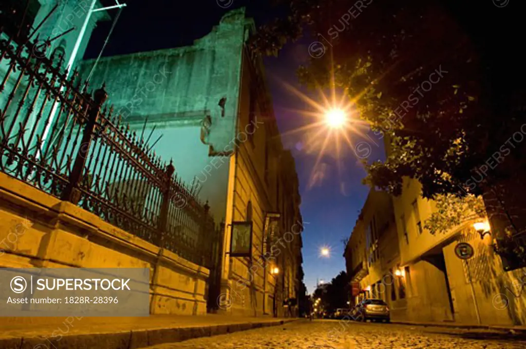 Barrio de San Telmo at Night, Buenos Aires, Argentina   