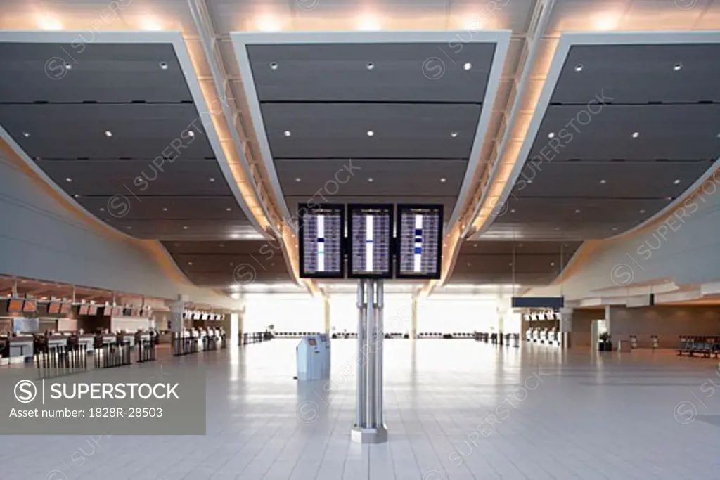 Information Boards, Toronto Pearson International Airport, Toronto, Ontario, Canada   