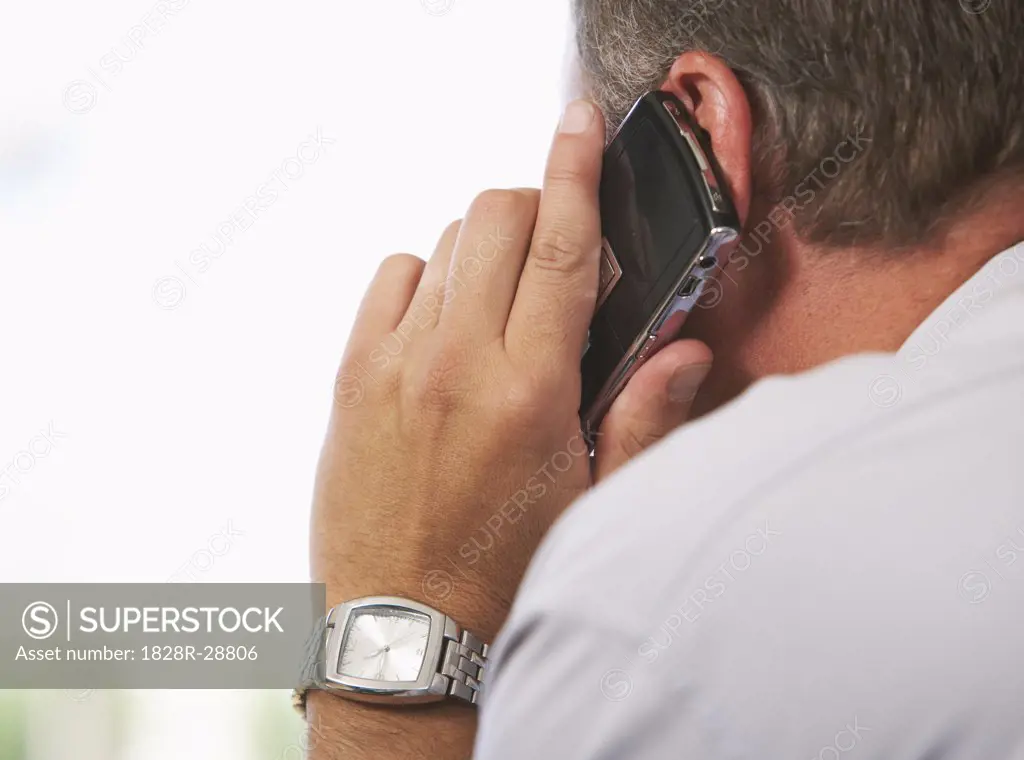 Businessman Talking on Cell Phone   