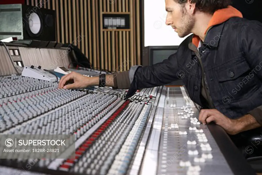 Technician in Recording Studio   