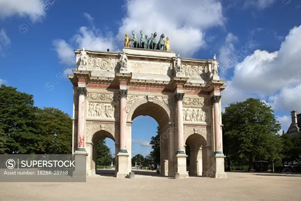Arc de Triomphe du Carrousel, Paris, France   