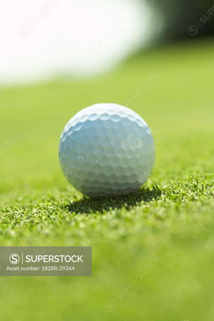 Close-Up of Golf Ball   