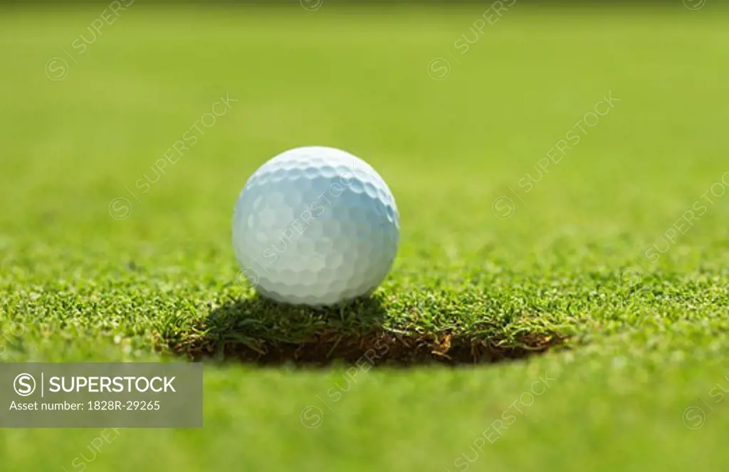 Close-Up of Golf Ball   