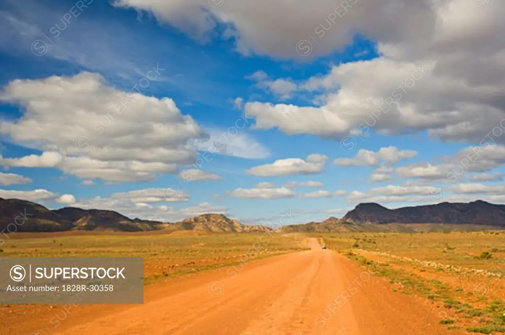 Dirt Road in Flinders Ranges National Park, South Australia, Australia   