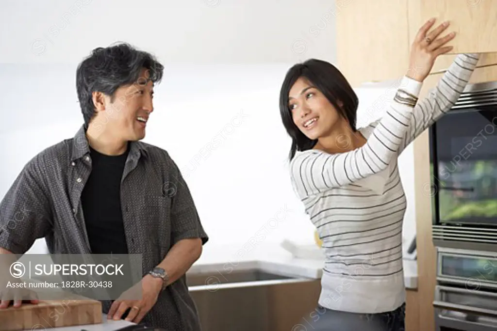 Couple in Kitchen   