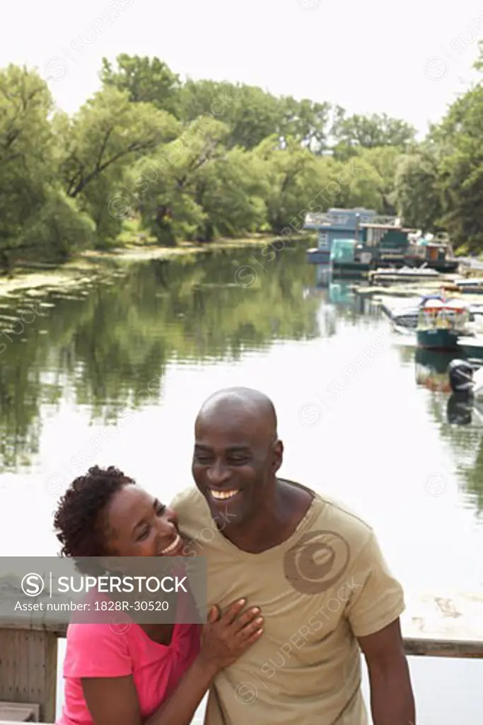 Couple by River   