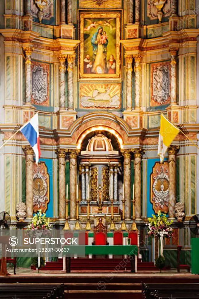 Interior of Cathedral, Casco Viejo, Panama City, Panama   