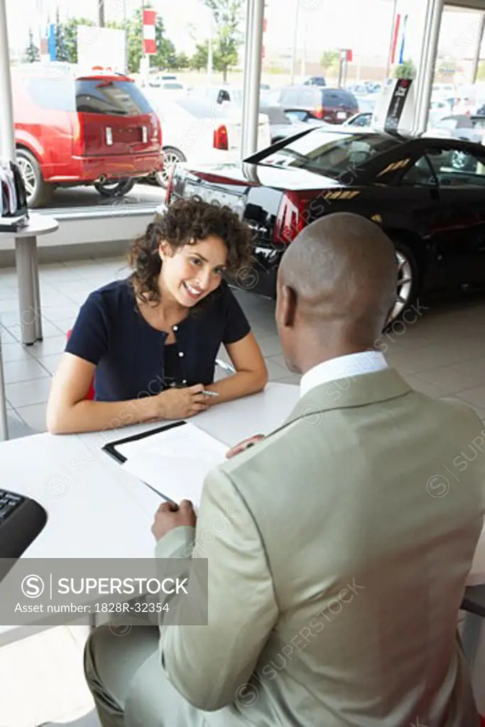 Car Salesman and Client   