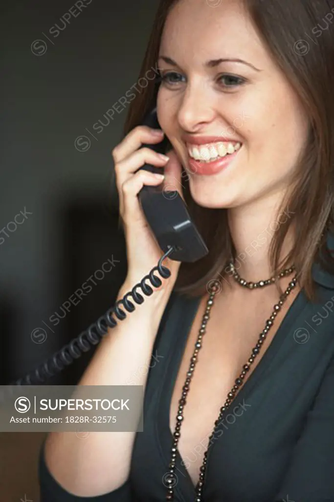 Businesswoman Talking on Phone   