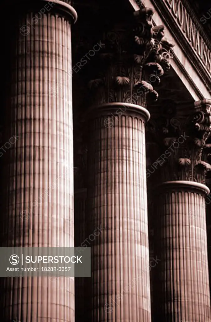 Pillars at The Pantheon Paris, France   