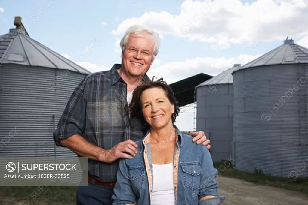 Portrait of Couple on Farm   