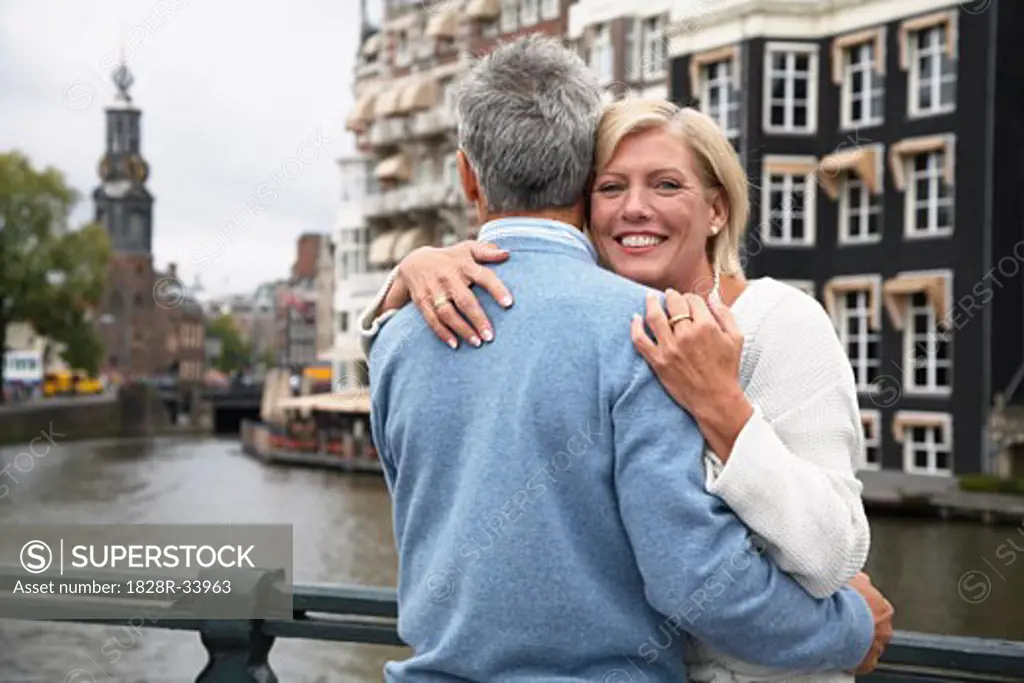Couple Hugging, Amsterdam, Netherlands   