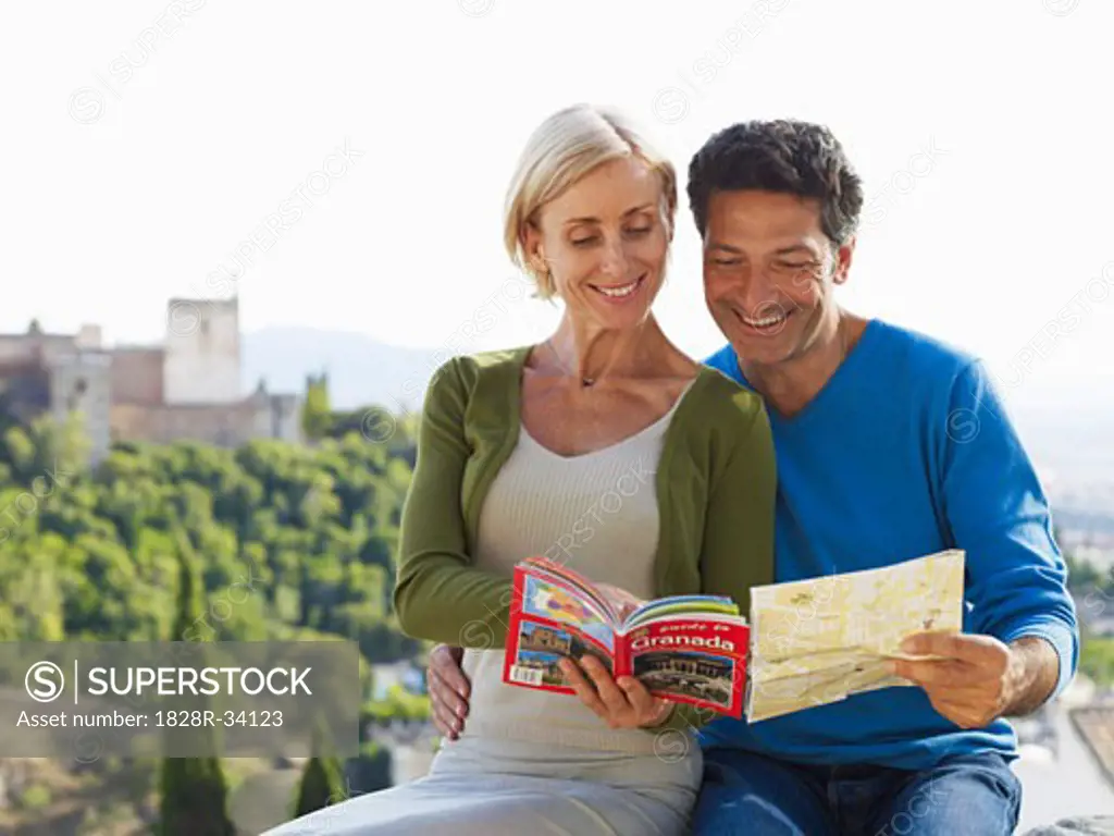 Couple Looking at Map   