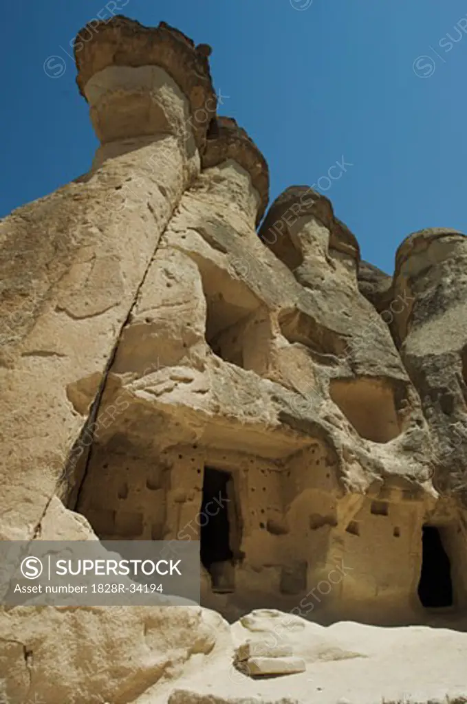 Dwelling in Rock Formation, Cappadocia, Turkey   
